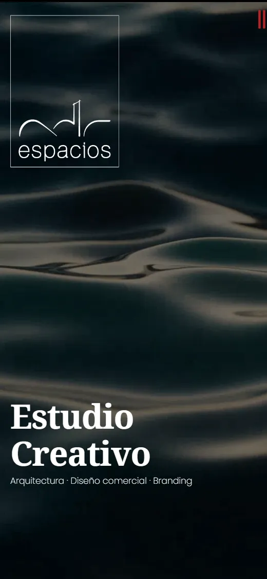 adcespacios.com vista en un móvil